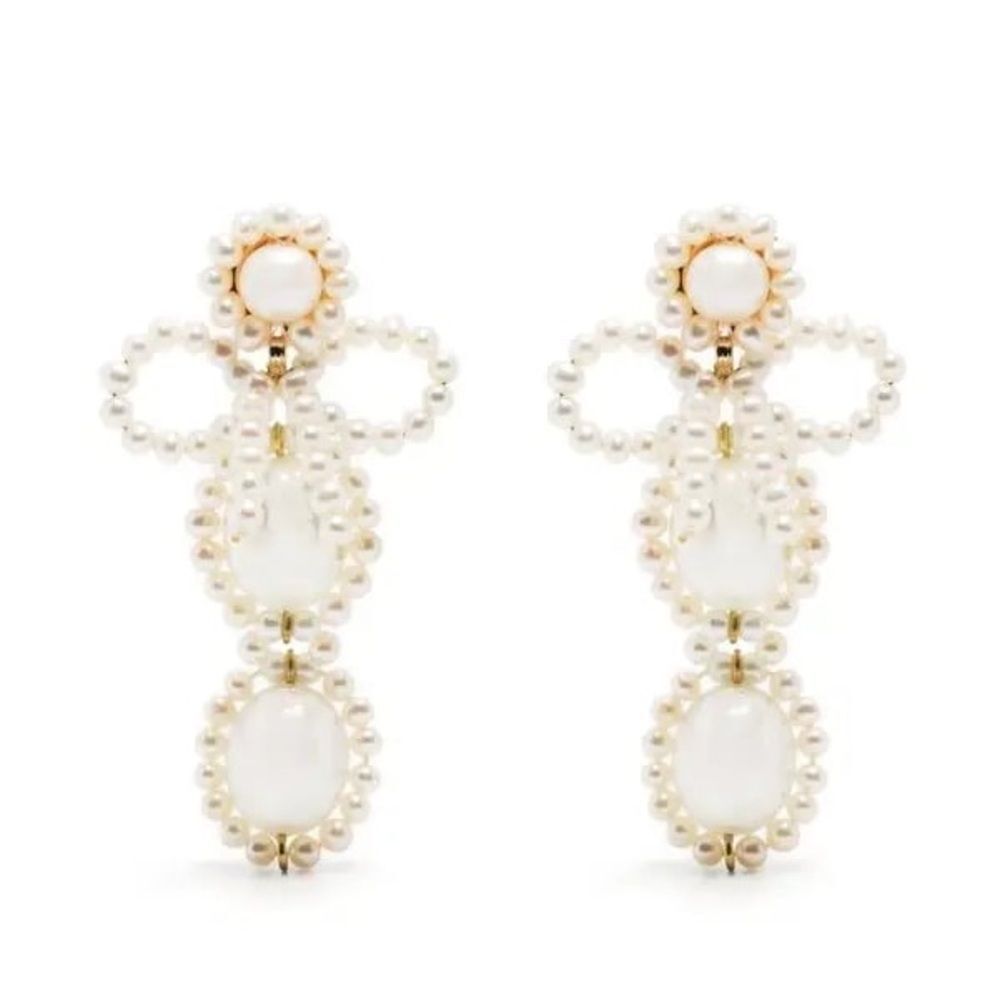 SHRIMPS Angela Bow-Detailing Drop Earrings - Picture 3 of 6